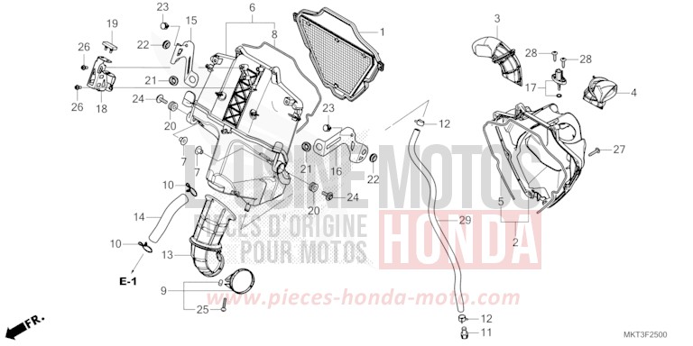 AIR CLEANER for X-ADV 750 GRAND PRIX RED (R380) from 2021